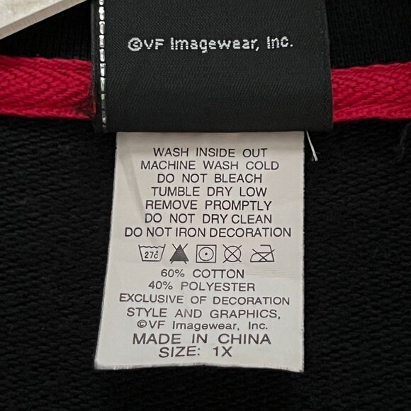 Harley-Davidson VF Imagewear Womens 1X Black Red Flame Sleeve Zip Moto Jacket - Picture 9 of 13